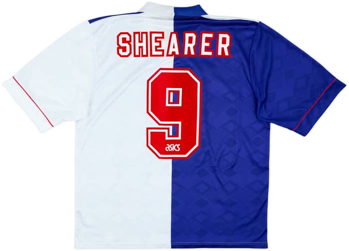 1992-94 Blackburn Home Shirt Shearer #9 - 7/10 - (L/XL)