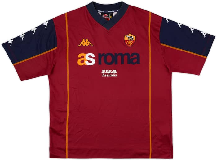 2000-01 Roma Kappa Training Shirt - 7/10 - (M)