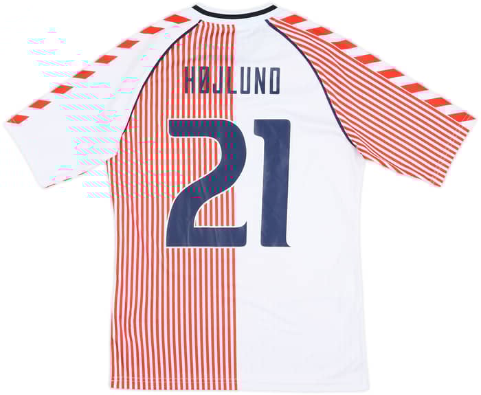 2023 Denmark Hummel 'DBU 86' Reissue Away Shirt Højlund #21 - 10/10 - (S)