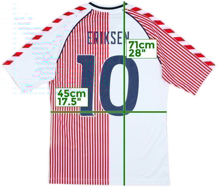 2023 Denmark Hummel 'DBU 86' Reissue Away Shirt Eriksen #10 - 8/10 - (S)