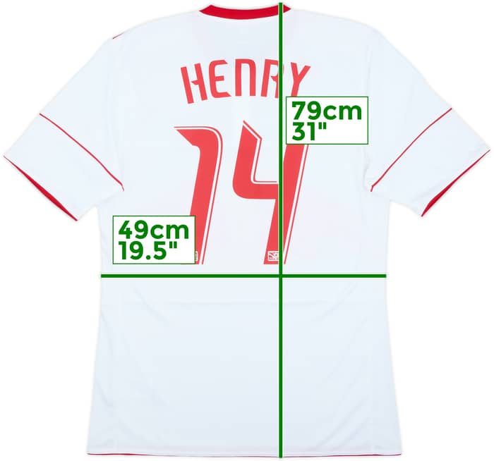 2010 New York Red Bulls Home Shirt Henry #14 - 7/10 - (M)