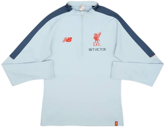 2019-20 Liverpool New Balance 1/4 Zip Drill Top - 7/10 - (S)