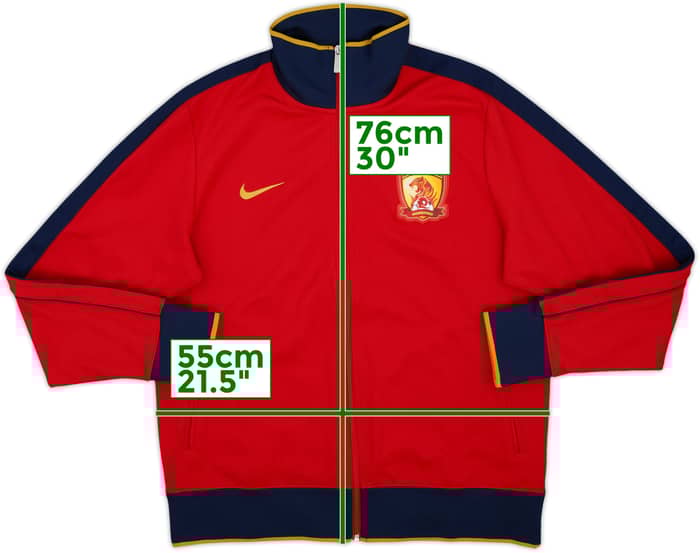 2013-14 Guangzhou Nike Track Jacket - 8/10 - (XXL)