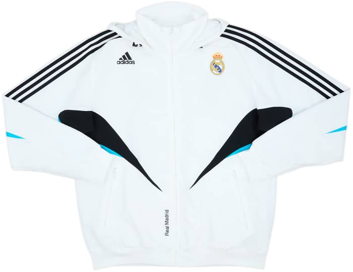 2008-09 Real Madrid adidas Hooded Track Jacket - 8/10 - (XL)