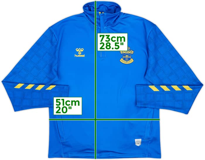 2021-22 Southampton Hummel 1/4 Zip Drill Top - 8/10 - (S)