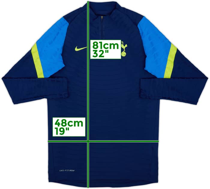 2021-22 Tottenham Nike Dri-Fit ADV 1/4 Zip Drill Top - 8/10 - (M)