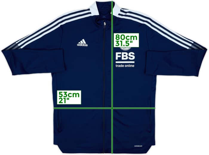 2022-23 Leicester adidas Track Jacket - 8/10 - (L)