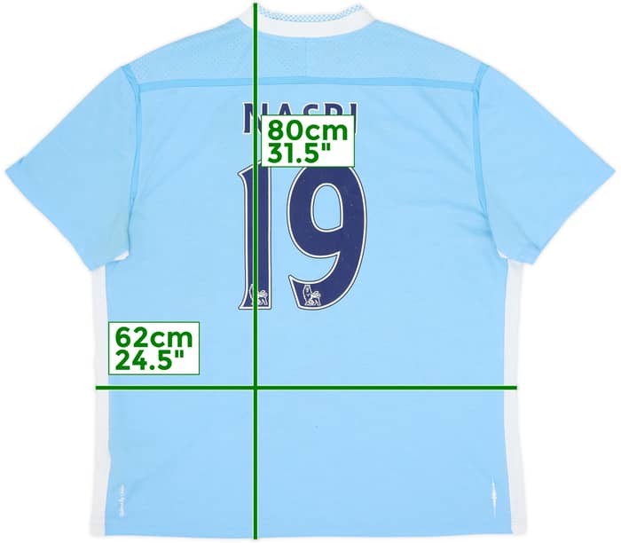 2011-12 Manchester City Home Shirt Nasri #19 - 6/10 - (XXL)
