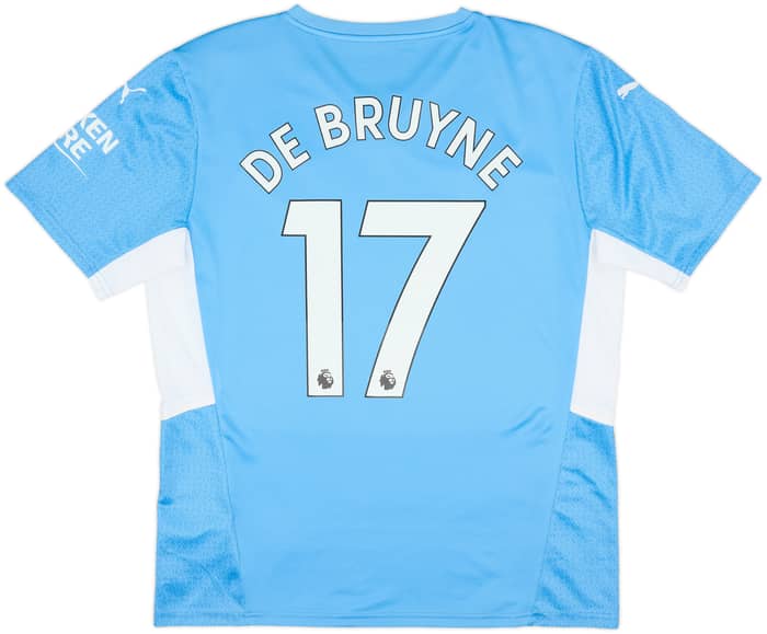 2021-22 Manchester City Home Shirt De Bruyne #17 - 9/10 - (L)