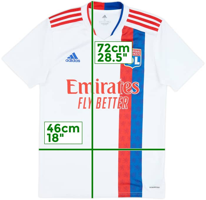 2021-22 Lyon Home Shirt - 8/10 - (S)