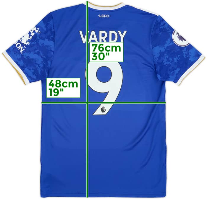 2021-22 Leicester Home Shirt Vardy #9 - 6/10 - (M)
