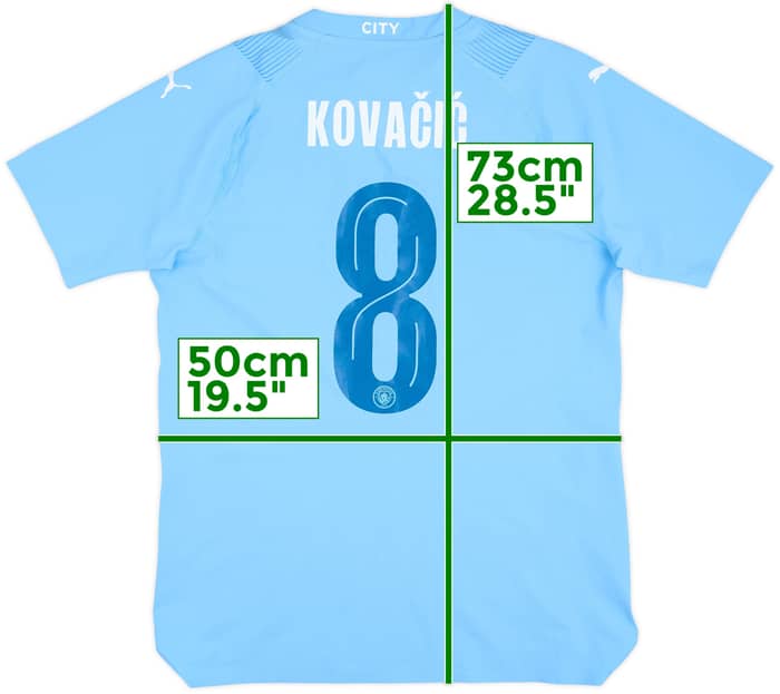 2023-24 Manchester City Authentic Home Shirt Kovacic #8 - 9/10 - (M)