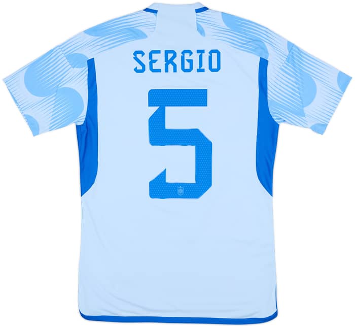 2022-23 Spain Away Shirt Sergio #5 - 10/10 - (S)