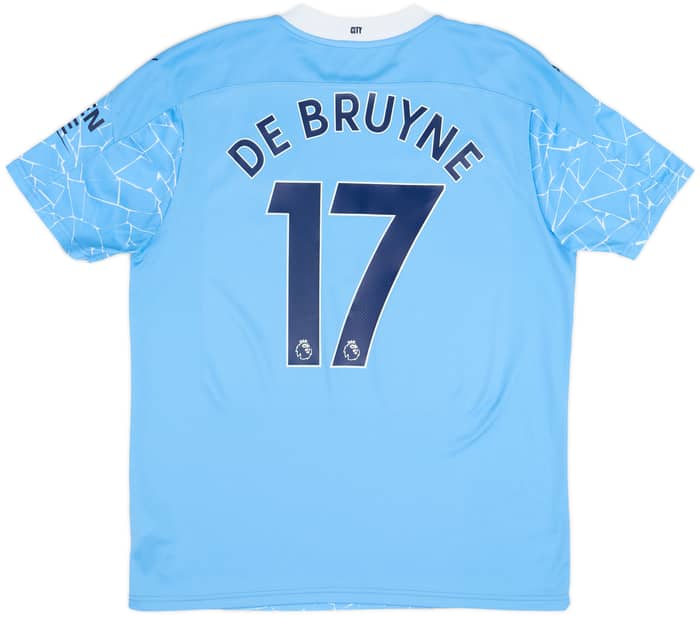 2020-21 Manchester City Home Shirt De Bruyne #17 - 10/10 - (L)
