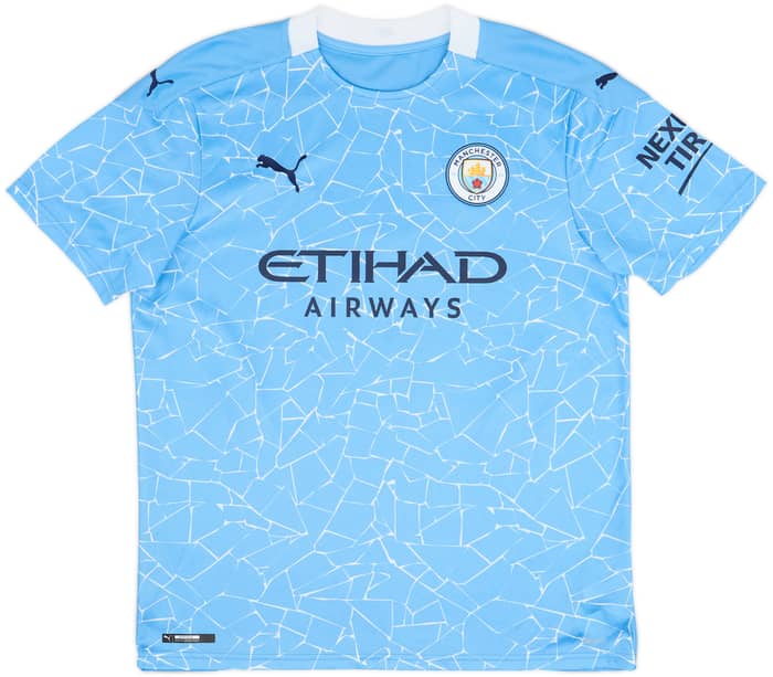 2020-21 Manchester City Home Shirt De Bruyne #17 - 10/10 - (L)