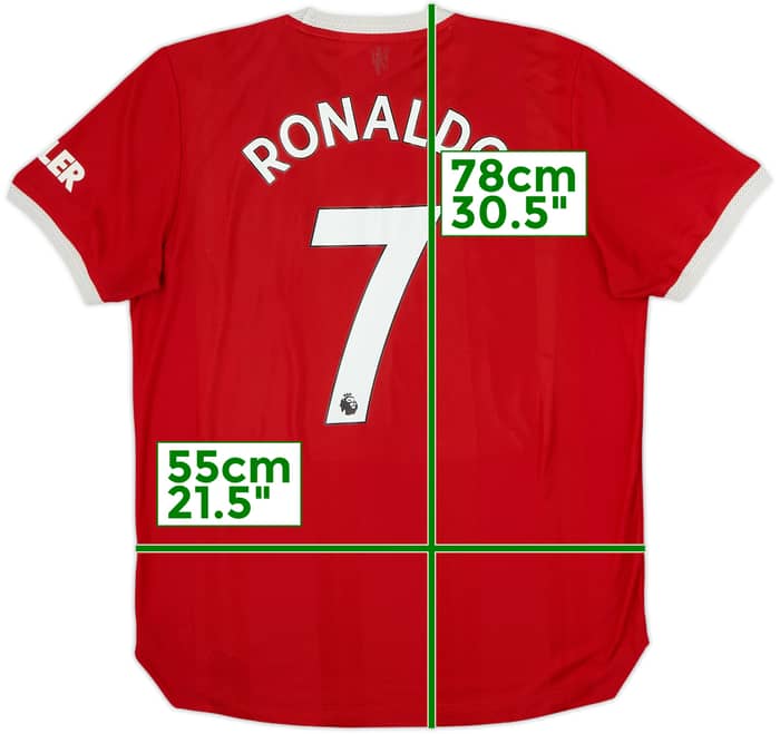2021-22 Manchester United Authentic Home Shirt Ronaldo #7 - 7/10 - (L)
