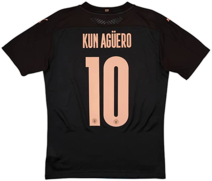 2020-21 Manchester City Authentic Away Shirt Kun Aguero #10 - 7/10 - (M)