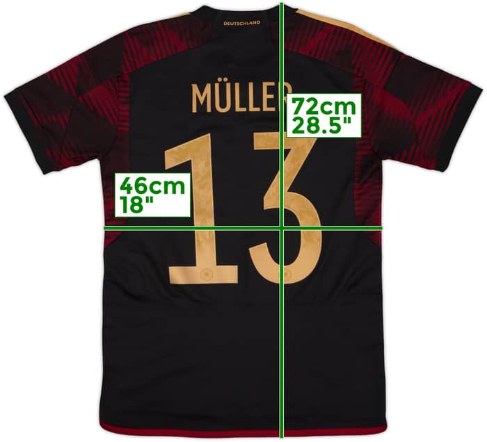 2022-23 Germany Away Shirt Muller #13 - 7/10 - (S)