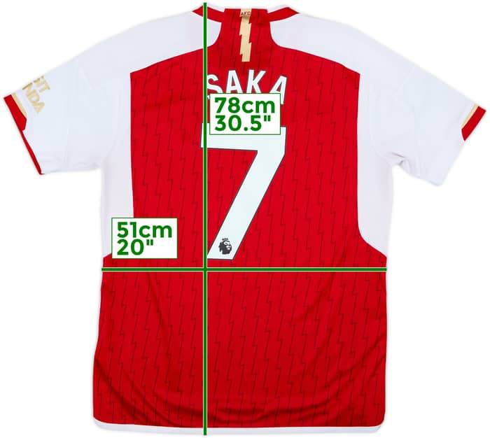 2023-24 Arsenal Home Shirt Saka #7 - 9/10 - (L)