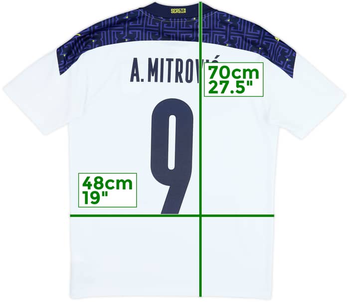 2020-21 Serbia Away Shirt A.Mitrovic #9 - 7/10 - (S)
