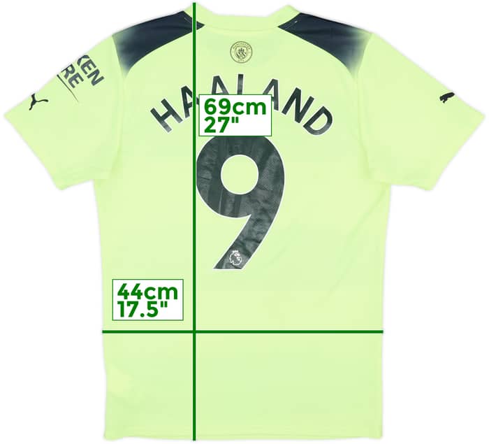 2022-23 Manchester City Third Shirt Haaland #9 - 9/10 - (S)