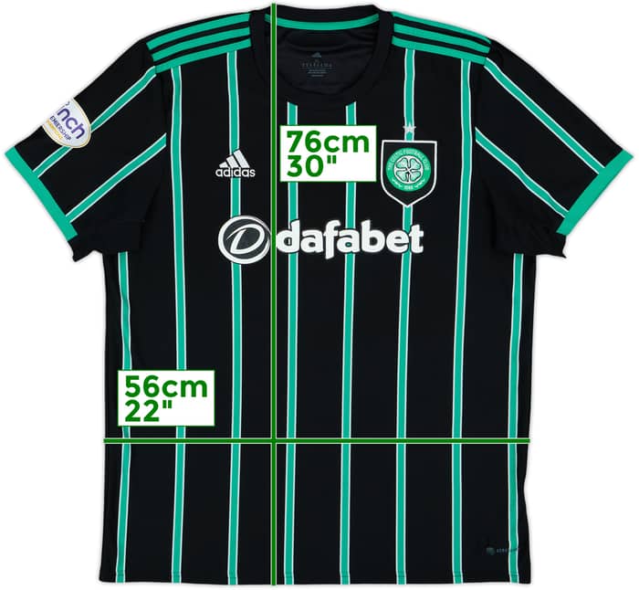 2022-23 Celtic Away Shirt - 8/10 - (XL)