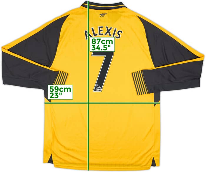 2016-17 Arsenal Away L/S Shirt Alexis #7 - 8/10 - (XXL)