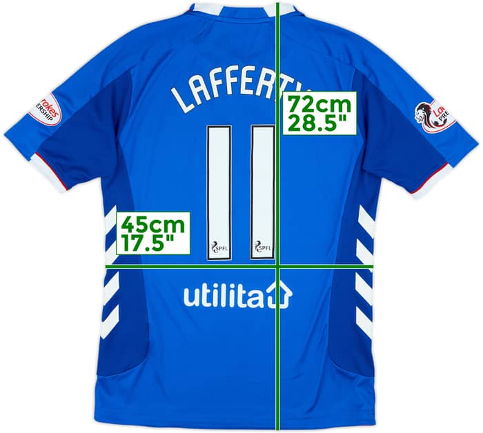 2018-19 Rangers Home Shirt Lafferty #11 - 9/10 - (S)