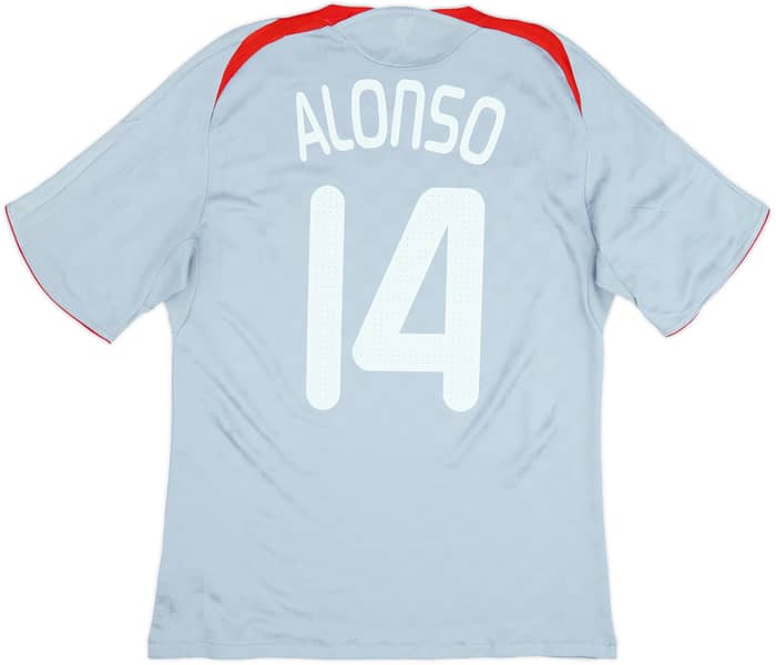 2008-09 Liverpool Camiseta de visitante Alonso #14 - 6/10 - (M)