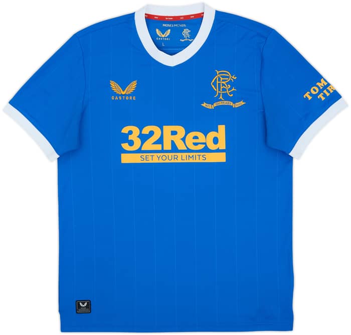 2021-22 Rangers Home Shirt - 8/10 - (L)
