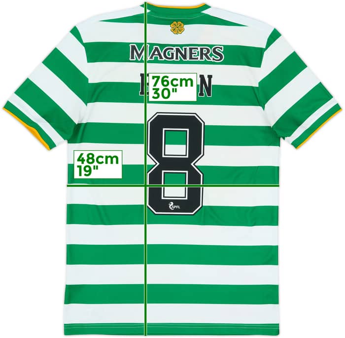 2020-21 Celtic Home Shirt Brown #8 - 6/10 - (S)