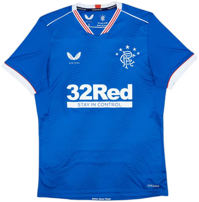 2020-21 Rangers Home Shirt - 8/10 - (S)