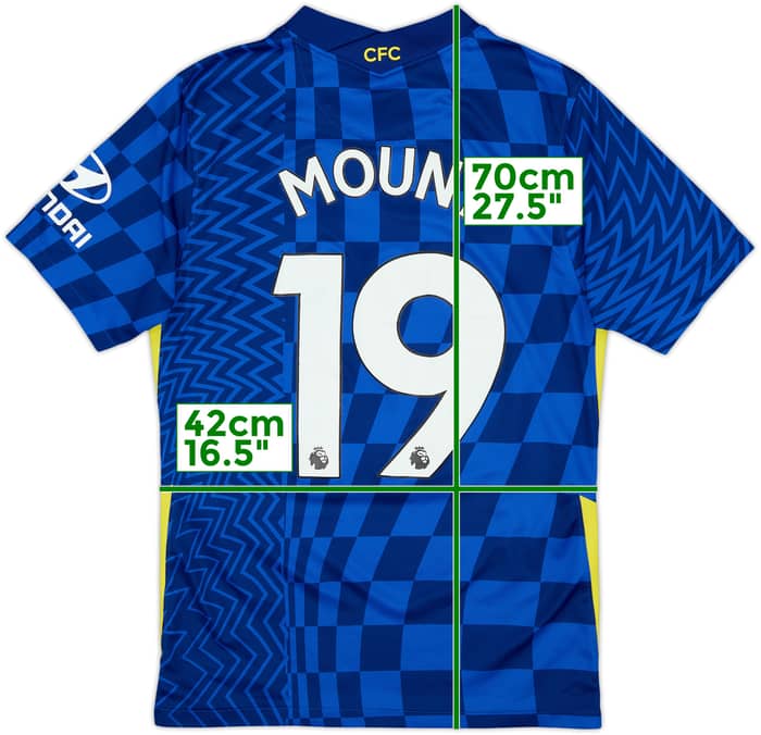 2021-22 Chelsea Home Shirt Mount #19 - 6/10 - (S)