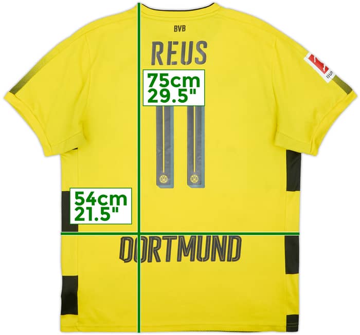 2017-18 Borussia Dortmund Home Shirt Reus #11 - 6/10 - (L)