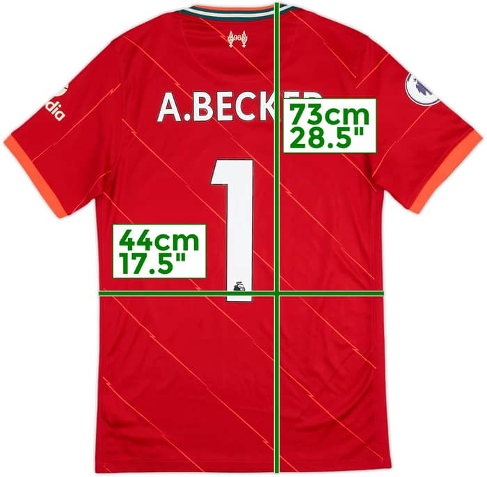 2021-22 Liverpool Home Shirt A. Becker #1 - 9/10 - (S)