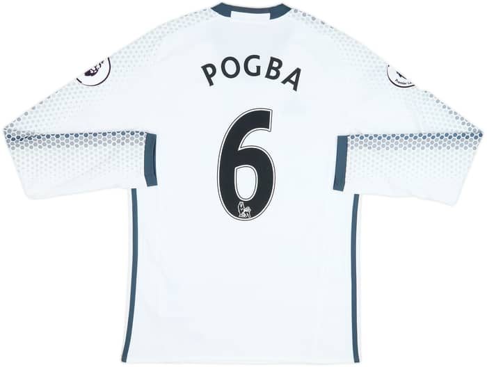 2016-17 Manchester United Third L/S Shirt Pogba #6 - 6/10 - (S)