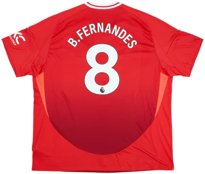 2024-25 Manchester United Home Shirt B.Fernandes #8 - 10/10 - (3XL)