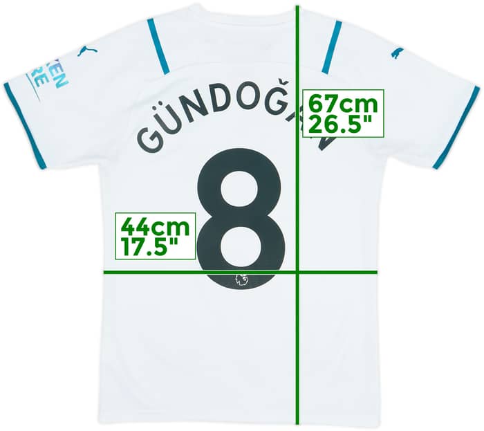2021-22 Manchester City Away Shirt Gundogan #8 - 6/10 - (S)