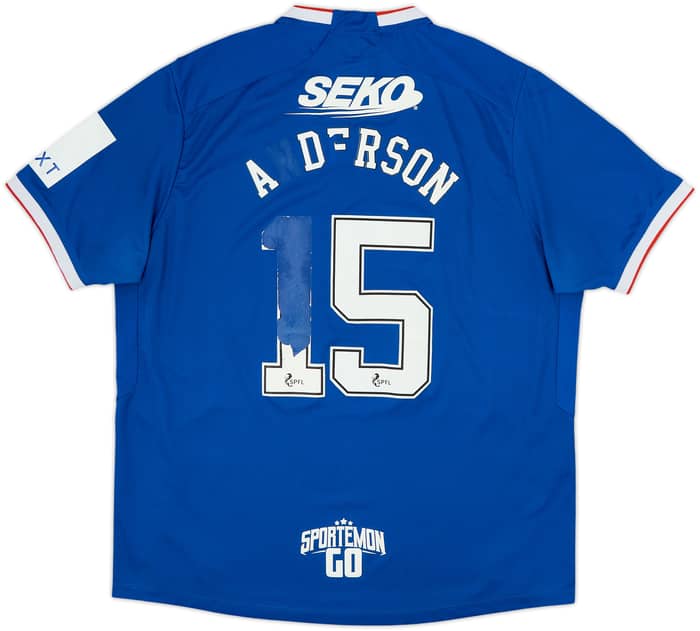 2022-23 Rangers Home Shirt Anderson #15 - 4/10 - (XXL)