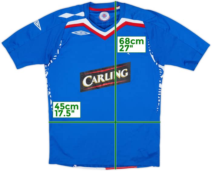 2007-08 Rangers Home Shirt - 7/10 - (S)