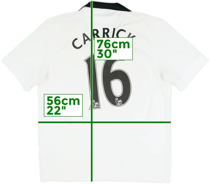 2014-15 Manchester United Away Shirt Carrick #16 - 7/10 - (L)
