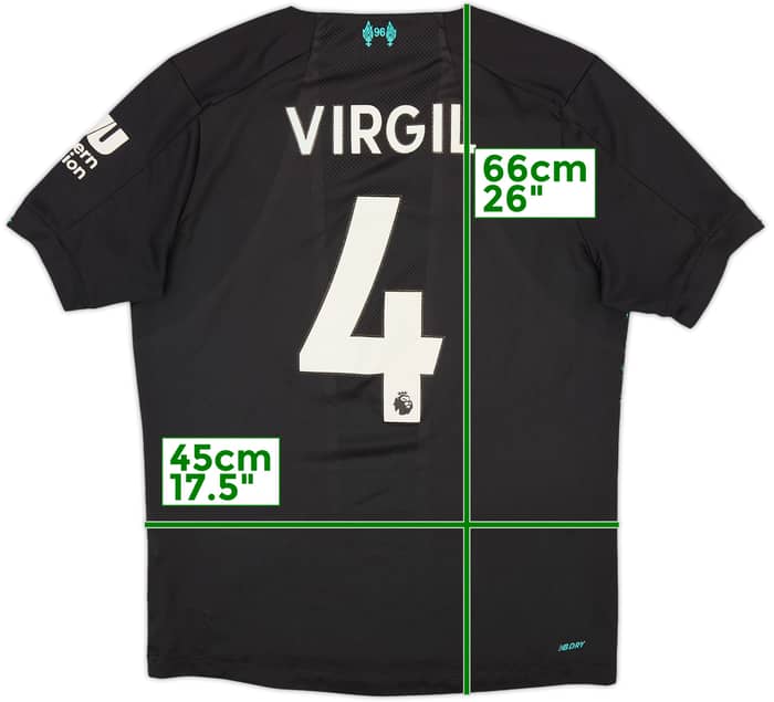 2019-20 Liverpool Third Shirt Virgil #4 - 6/10 - (S)