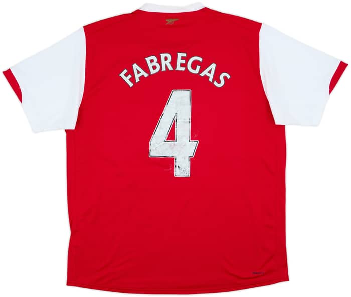 2008-10 Arsenal Home Shirt Fabregas #4 - 4/10 - (L)