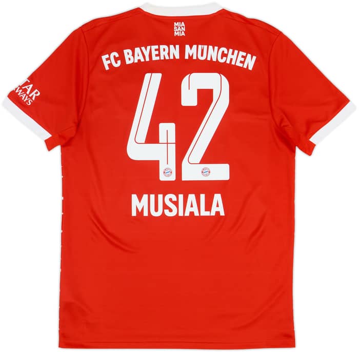 2022-23 Bayern Munich Home Shirt Musiala #42 - 6/10 - (M)