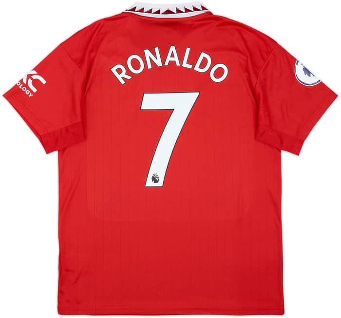 2022-23 Manchester United Home Shirt Ronaldo #7 - 8/10 - (L)
