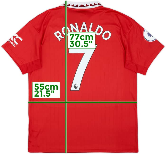 2022-23 Manchester United Home Shirt Ronaldo #7 - 8/10 - (L)