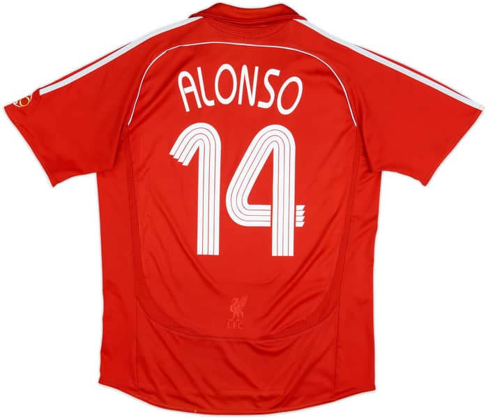 2006-08 Liverpool Camiseta Local Alonso #14 - 5/10 - (L)