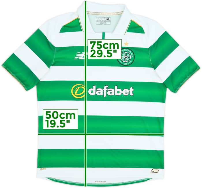 2016-17 Celtic Home Shirt - 8/10 - (M)