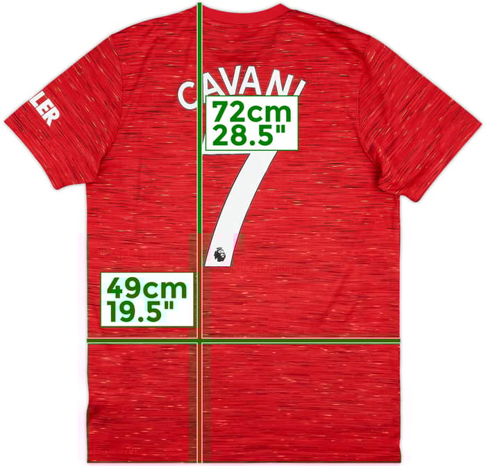 2020-21 Manchester United Home Shirt Cavani #7 - 5/10 - (M)