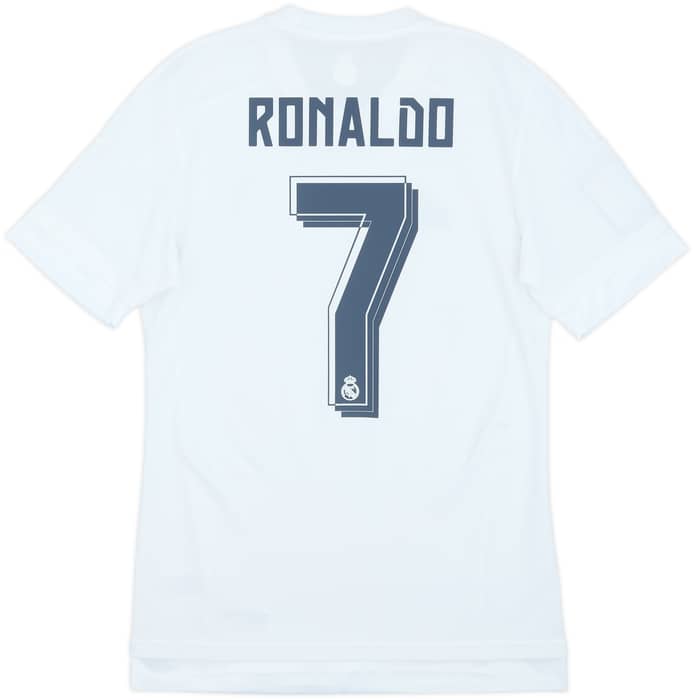 2015-16 Real Madrid Home Shirt Ronaldo #7 - 8/10 - (S)